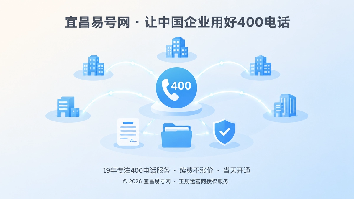 400电话企业通信资产抽象插画
